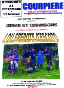 spectacle rire et chansons par LOU FREROTS D'ESCOTO @ salle d'animation à Courpière