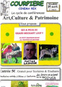 conférence "Qui a peur du grand méchant loup?" par Mattéo Lafarge @ cinéma Rex