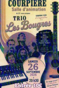 Concert-récital "des Bougres" @ (63) COURPIERE, salle d'animation